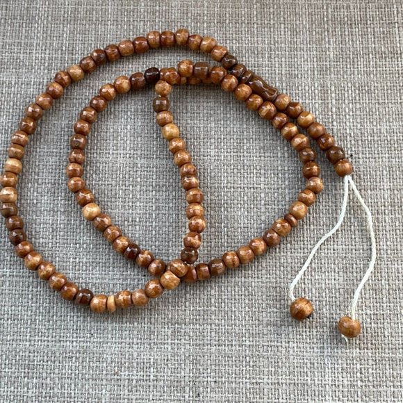 Handmade Religious Prayer Tasbeeh Brown Real wood Beads Pray Beads Lot of 2 - Picture 10 of 10